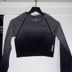 Gymshark Black Crop Top